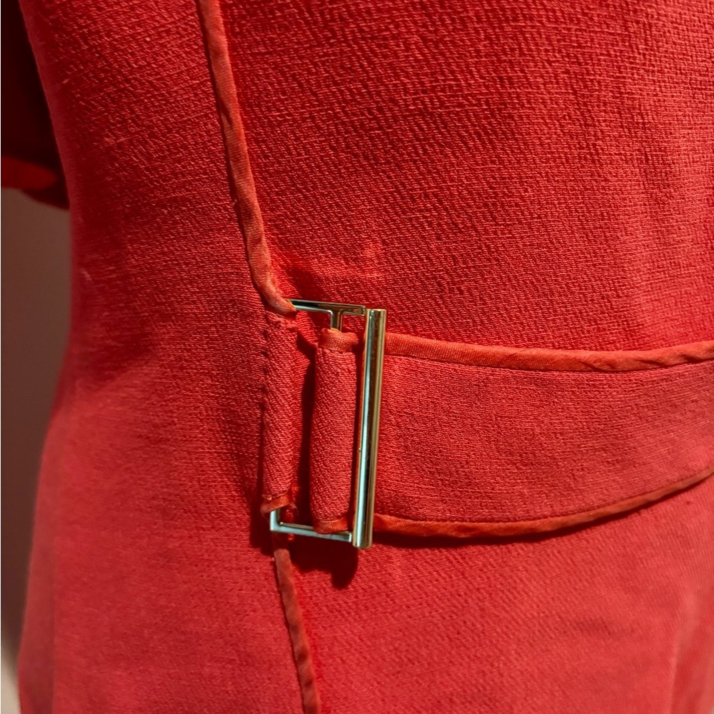 Jason Wu Coral Bubblegum Crepe Flutter Ruffle Sle… - image 4